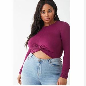 Twist front cut out body suit